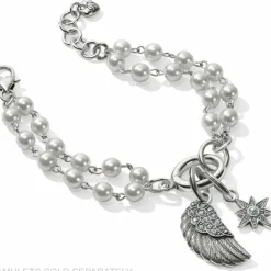 Brighton Victoria Charm Bracelet Silver-Pearl Outlet