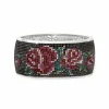 Brighton Victorian Rose Hinged Bangle Silver-Multi Outlet