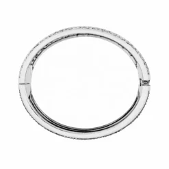 Brighton Victorian Rose Hinged Bangle Silver-Multi Outlet