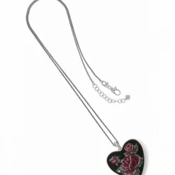 Brighton Victorian Rose Long Necklace Silver-Multi Best