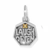 Brighton Viva Laugh Charm Silver-Gold Fashion