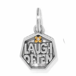 Brighton Viva Laugh Charm Silver-Gold Fashion