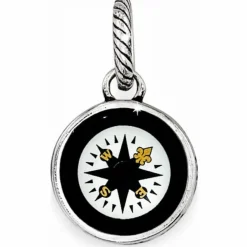 Brighton Voyage Adventure Charm Silver-Black Discount