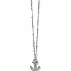 Brighton Voyage Mini Anchor Necklace Silver Hot