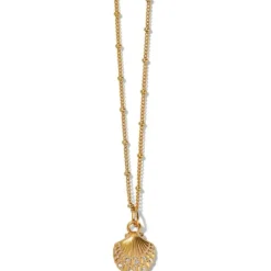 Brighton Voyage Mini Shell Necklace Gold Outlet