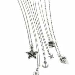 Brighton Voyage Mini Starfish Necklace Silver Hot