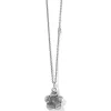 Brighton Voyage Petite Plumeria Necklace Silver New
