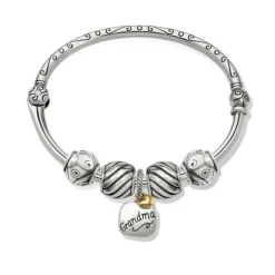 Brighton We Love Grandma Charm Bangle Silver-Gold Outlet