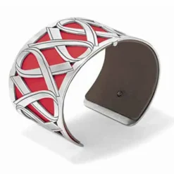 Brighton Wear Red Christo Cuff Bracelet Silver-Red Online