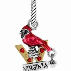 Brighton West Virginia Charm Silver-Red Best