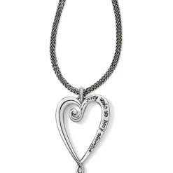 Brighton Whimsical Heart Convertible Necklace Silver Online