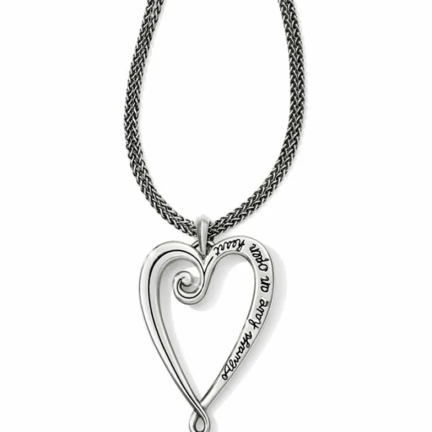 Brighton Whimsical Heart Convertible Necklace Silver Online