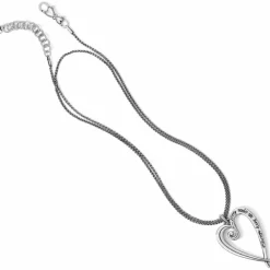 Brighton Whimsical Heart Convertible Necklace Silver Online