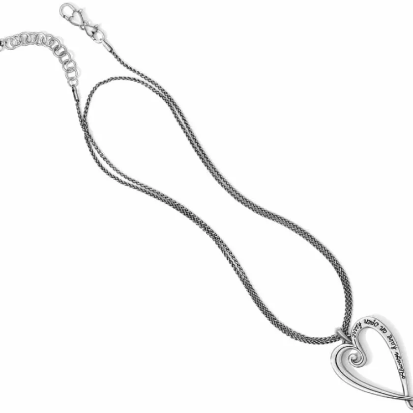 Brighton Whimsical Heart Convertible Necklace Silver Online
