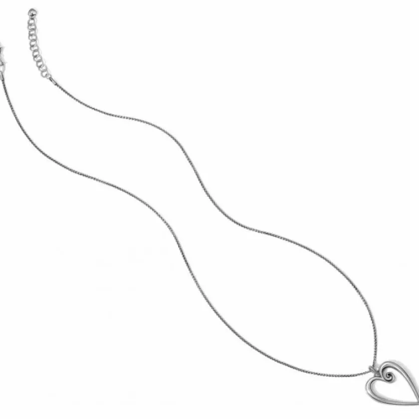 Brighton Whimsical Heart Convertible Necklace Silver Online
