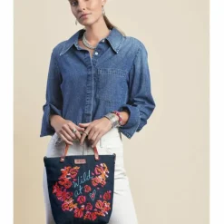Brighton Wild At Heart Embroidered Medium Messenger Bag Multi Fashion