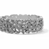 Brighton Wild Flowers Hinged Bangle Silver Outlet