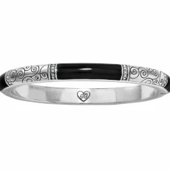 Brighton Wiltern Hinged Bangle Black-Silver Online