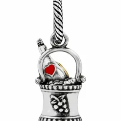 Brighton Wine O' Clock Charm Silver-Gold Hot