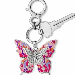 Brighton Wingfield Handbag Fob Silver-PinkMulti Fashion