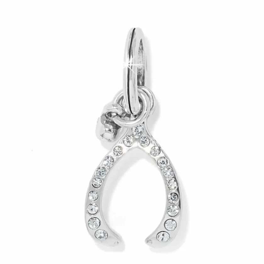 Brighton Wishbone Love Charm Silver New
