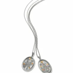 Brighton Wonderful Christmas Time Shaker Necklace Silver-Gold Discount