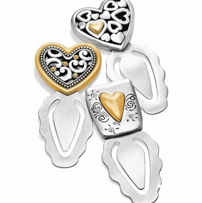 Brighton World Of Hearts Bookmark Set Silver-Gold Fashion