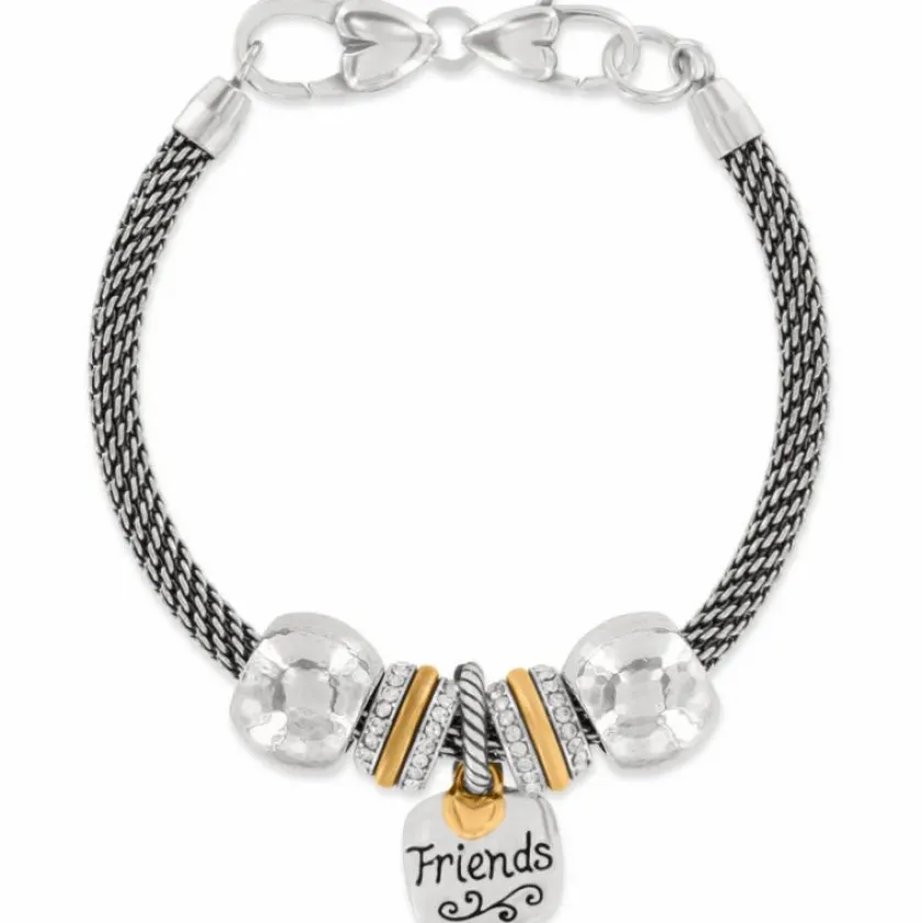 Brighton World's Best Friends Bracelet Silver-Gold Clearance