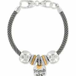 Brighton World's Best Friends Bracelet Silver-Gold Clearance