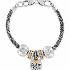 Brighton World's Best Sister Bracelet Silver-Gold Fashion