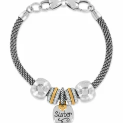 Brighton World's Best Sister Bracelet Silver-Gold Fashion
