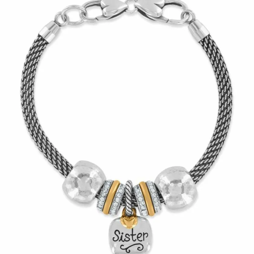 Brighton World's Best Sister Bracelet Silver-Gold Fashion
