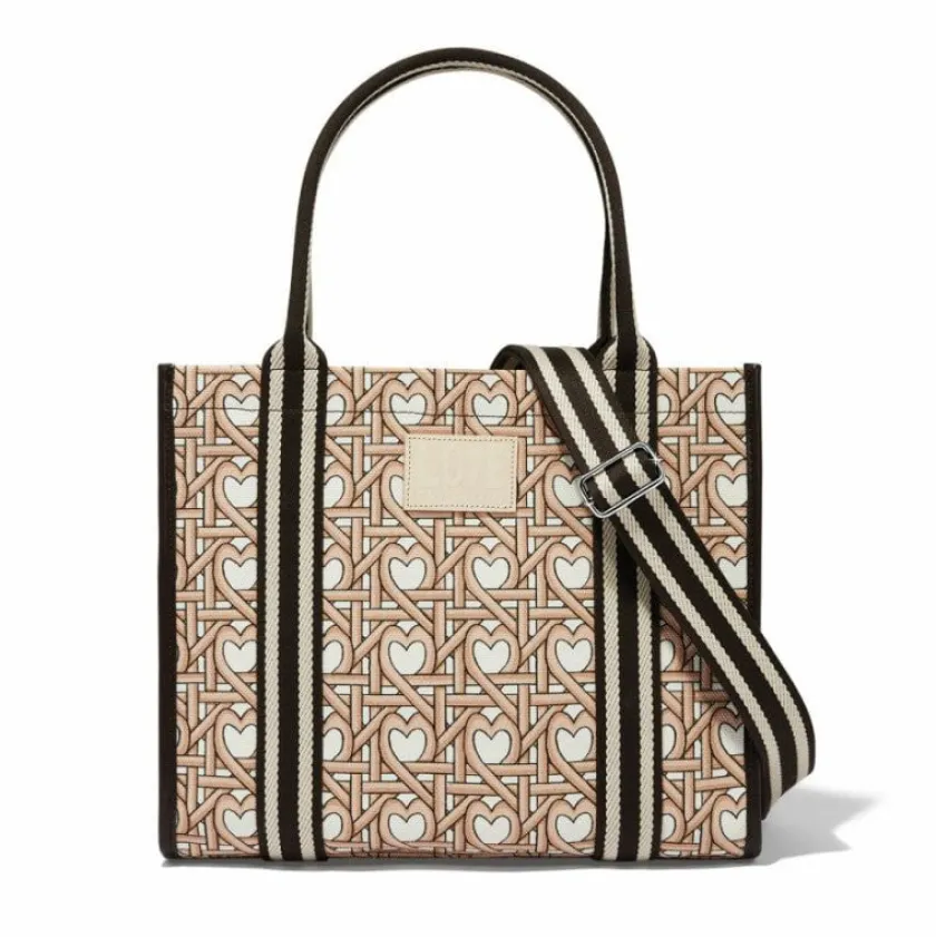 Brighton Woven Hearts Canvas Carry All Multi Outlet