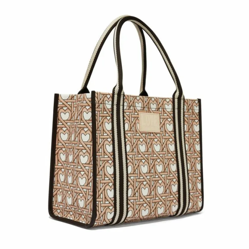 Brighton Woven Hearts Canvas Carry All Multi Outlet