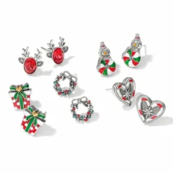 Brighton Wrapped With Love Post Earrings Silver-Multi Fashion
