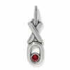 Brighton XO Charm Silver-Red Clearance