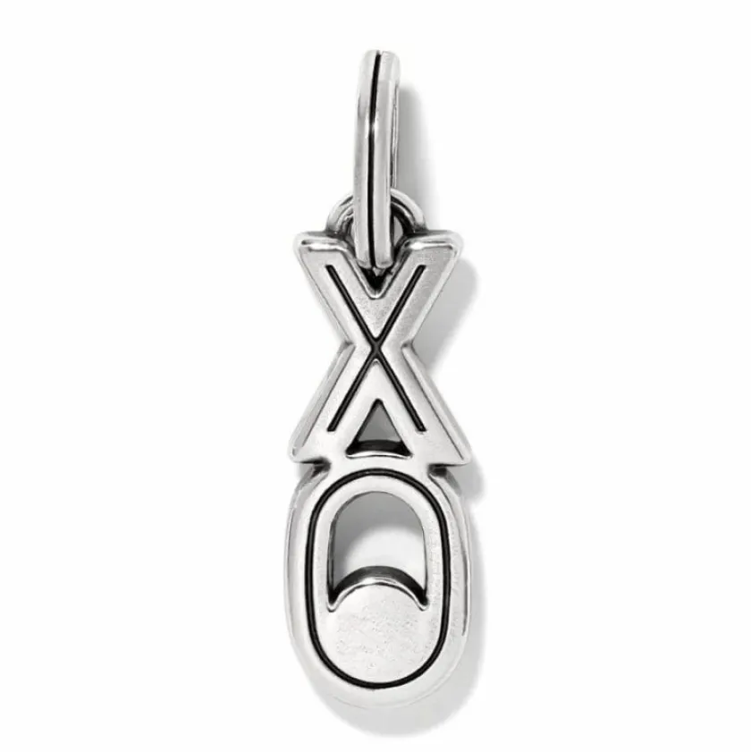 Brighton XO Charm Silver-Red Clearance
