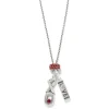 Brighton XO Charm Necklace Silver-Red Hot