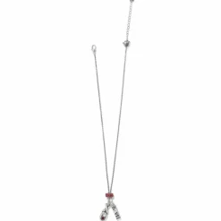 Brighton XO Charm Necklace Silver-Red Hot