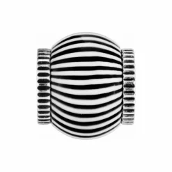 Brighton Zebra Bead Silver-Black-White New
