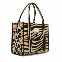 Brighton Zebra Love Canvas Carry All Multi Hot